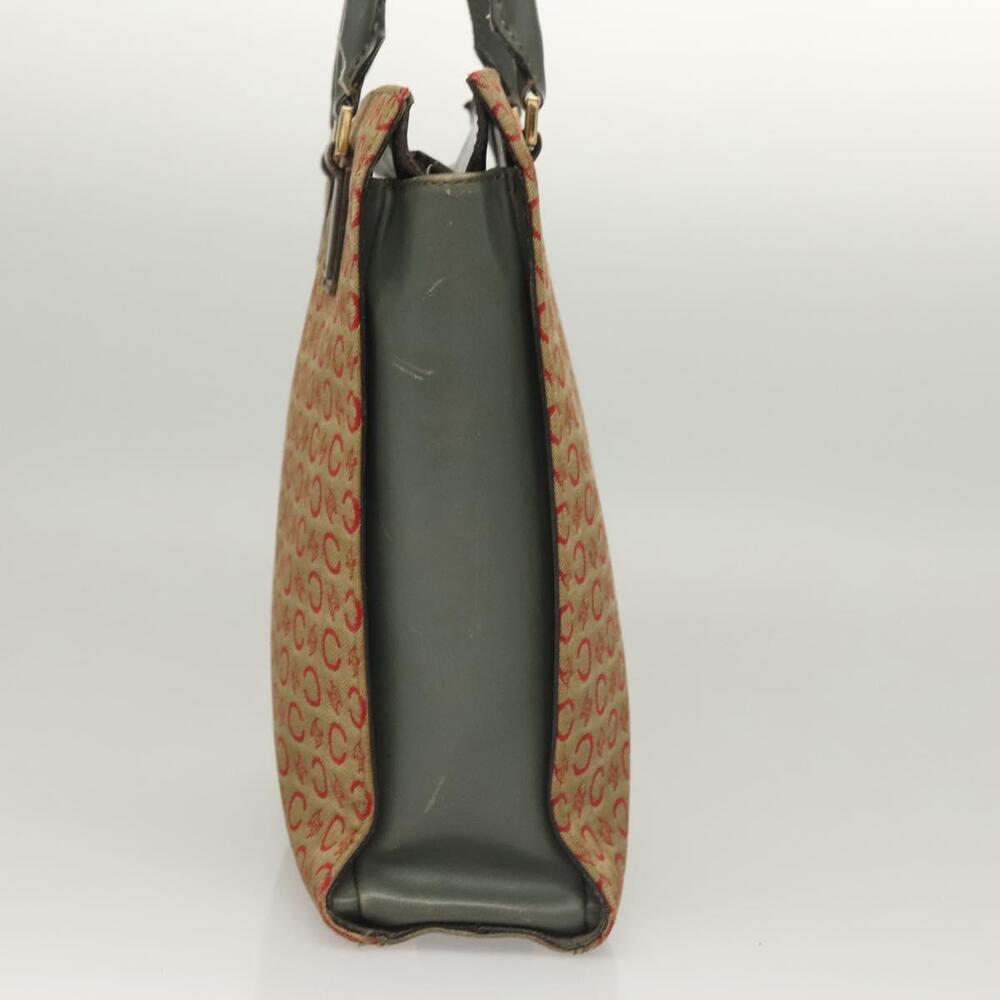CELINE C Macadam Canvas Hand Bag Beige Gold - Picture 5 of 12